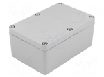 Enclosure: multipurpose | X: 80mm | Y: 120mm | Z: 55mm | aluminium | grey