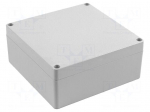 Enclosure: multipurpose | X: 140mm | Y: 140mm | Z: 60mm | 1554 | grey | IP68