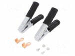 Crocodile clip | 600A | Grip capac: max.300mm | Overall len: 165mm