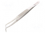 Tweezers | 160mm | universal | Blades: curved