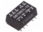 Converter: DC/DC | 1W | Uin: 4.5&divide;5.5VDC | Uout: 12VDC | Uout2: -12VDC