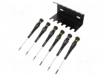 Screwdriver: precision-set | precision | ESD | 6pcs | Kit: stand