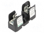 Fuse holder | for DIN rail mounting | 30A | 250V | Poles: 1 | black
