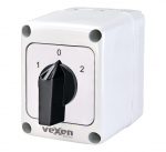 PNRS1653 changeover cam switch 1-0-2 3P 16A IP65