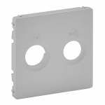 Cover plate Valena Life - TV-SAT socket - aluminium