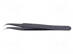 Tweezers | Blade tip shape: sharp | Tweezers len: 120mm | ESD