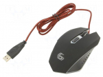 Mouse | black,red | USB A | optical,wired | DPI change button | 1.3m