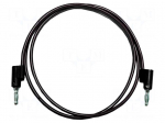 Test lead | 15A | banana plug 4mm,both sides | Urated: 1kV | Len: 1.2m