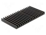 Heatsink: extruded | L: 75mm | W: 140mm | H: 10mm | aluminium | anodized