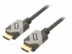 Cable | HDMI plug,both sides | PVC | 2m | black | black,grey