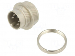 Connector: M16 | socket | male | PIN: 5 | 6A | 150V | soldering | straight