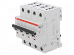 Circuit breaker | 230/400VAC | Inom: 10A | Poles: 4 | Charact: C | 6kA