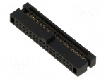Connector: IDC | socket | female | PIN: 34 | ARCHER | angled,straight | 1A