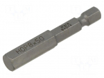 Screwdriver bit | Hex Plus key | HEX 8mm | 1/4" | Overall len: 50mm