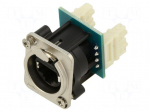 Connector: RJ45 | socket | XLRnet | Cat: 6 | with push button | 8p8c