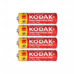 Patareid, akud, toiteplokid ja adapterid // AA, AAA ja muud suurused patareid, laadijad &ndash; saadaval tellimiseks // Baterie Kodak ZINC Super Heavy Duty AA LR6, 4 szt. folia