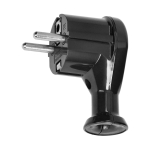 Uued tooted // Wtyczka kątowa 2P+Z, Uni-Schuko, czarny, 24 szt.