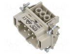 Connector: HDC | contact insert | male | EPIC H-BE | PIN: 6 | 16A | 500V