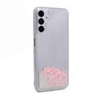 Back panel cover iLike Samsung Galaxy A14 5G Silicone Case Water Glitter Pink