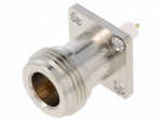 Connector: N | socket | female | straight | 50&Omega; | soldering | gold-plated