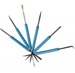 TV, SAT, HDMI, DVI kaablid ja tarvikud // Koaksiaalkaablite pistikud, tarvikud ja t&ouml;&ouml;riistad // NZ33 Zestaw 6 narzędzi haki skrobaki