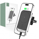 Adapter Tech-Protect  Tech-Protect CW19 MagSafe magnetic car holder with 15W inductive charger for air vent - black