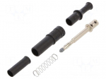 Connector: 4mm banana | plug | 36A | black | insulated | 80.4mm