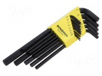 Wrench: hex key-set | inch | ProTanium&reg;,steel | long | GorillaProof&reg;
