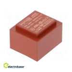 Transformer: encapsulated; 1.5VA; 230VAC; 12V; 125mA; Mounting: PCB