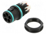 Connector: AC supply | snap-on | male | TH389 | 17.5A | 500V | ways: 5
