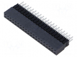 Connector: pin strips | socket | male | PIN: 40 | straight | THT | 2.54mm
