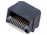 Connector: card edge | PIN: 20 | SMT | on PCBs | 0.635mm
