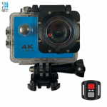 Riff SPK-1 Ultra HD 4K 16Mpix Wi-Fi Sport Camera with 2'' LCD Remote & 8x Fixation Set Blue