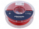 Filament: PLA | 1.75mm | red | 210&divide;240&deg;C | 1kg | High Speed