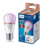Philips Smart WiZ 40W P45 E27 gudrā LED spuldze 2200-6500K RGB  929003499821 8719514437395