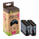 STARCHBAG BIO compostable poop bags black &ndash; 8x15 pcs