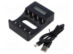 Charger: microprocessor-based | Ni-Cd,Ni-MH | Size: AA,AAA,R03,R6