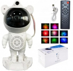 Riff Star Projector Galaxy Night Light - Astronaut Starry LED Lamp with Speaker / Remote Control / Timing / 360&deg;Rotation Magnetic Head