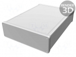 Enclosure: with panel | 1455 | X: 165mm | Y: 220mm | Z: 51mm | aluminium
