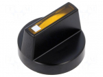 Knob | Actuator colour: yellow | plastic | &Oslash;18mm | Body: black