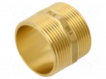 Splice terminal: nipple | male-male,hexagonal | brass CW617N | BR