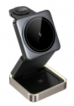 Wireless charger Acefast  E20 desktop 3-in-1 wireless charging holder Black