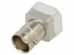 Connector: BNC | socket | straight | 50&Omega; | Contacts: brass