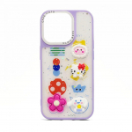 Back panel cover iLike Apple iPhone 13 EPOXY CARTOON COVER Purple