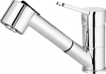 Kitchen faucet with pull-out spout - 2 jet types