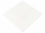 Decorative panel | plexiglass PMMA | white | 170x170x10mm