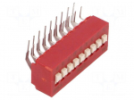Switch: DIP-SWITCH | Poles number: 9 | 0.1A/50VDC | Pos: 2 | -40&divide;85&deg;C