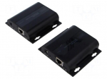 HDMI extender | DC socket x2,HDMI socket x2,RJ45 socket x2