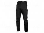 Dungarees | Size: XL | black | slim-fit | 220g/m2 | combat trousers
