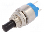 Switch: push-button | Pos: 2 | SPST-NO | 0.6A/125VAC | 1A/30VDC